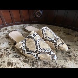 Wild Diva Flats snake skin